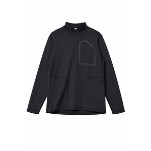 Bonobos Golf Size M 1/4 Zip Pullover Black Zippered Pockets Stretch Performance